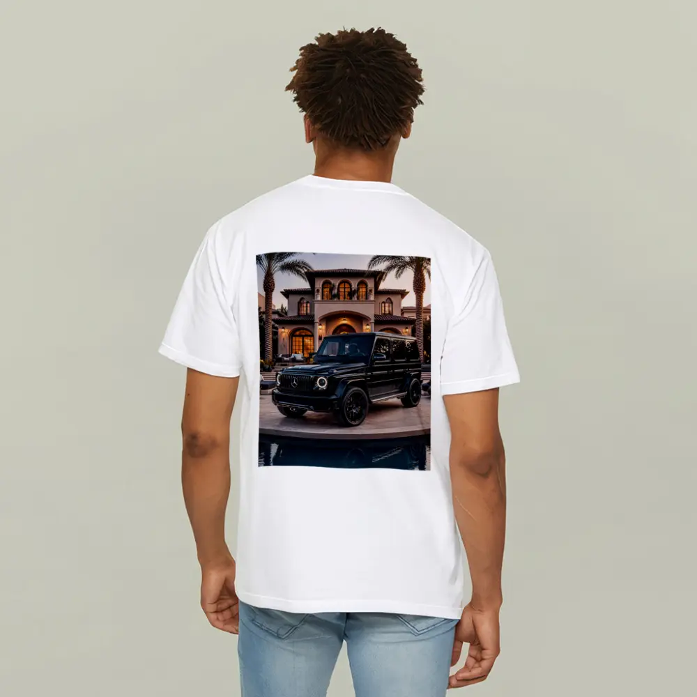 Black Mercedes G Wagon Mansion Driveway – T-Shirts