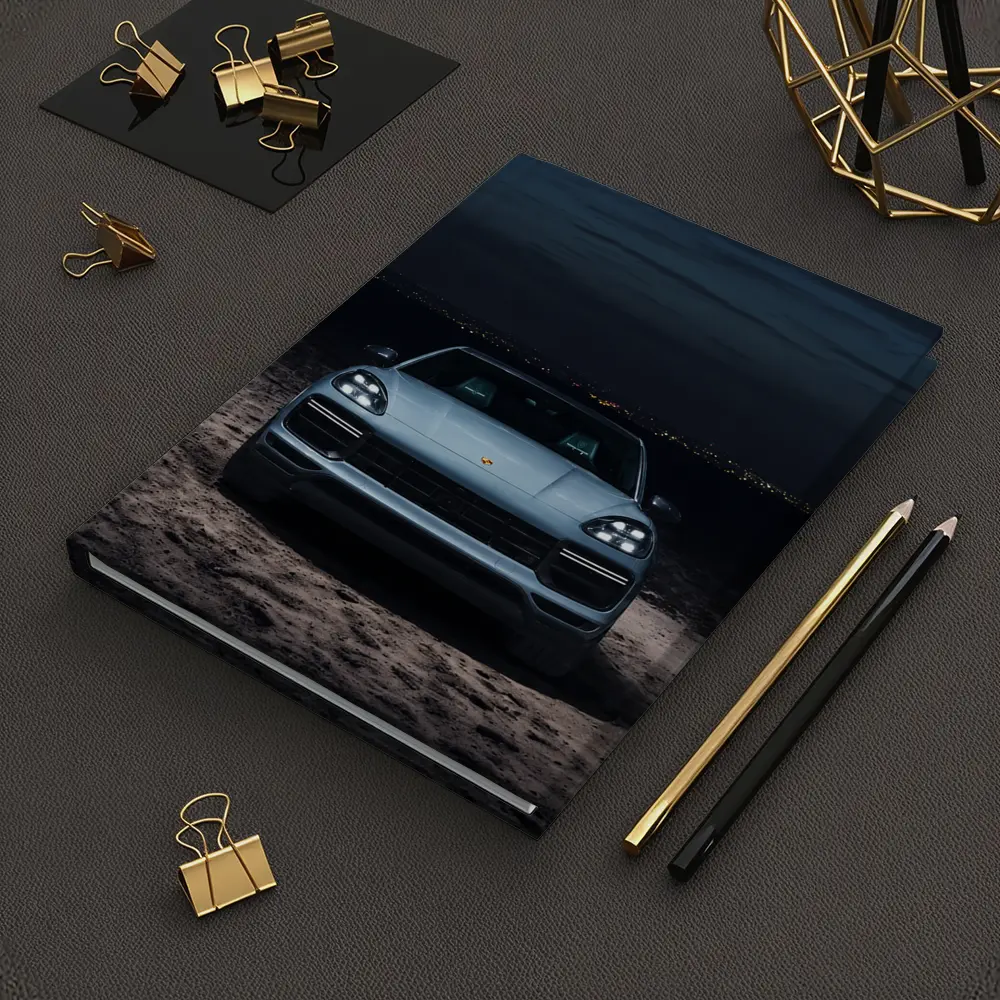 Porsche Cayenne Front View Night Desert – Notebooks