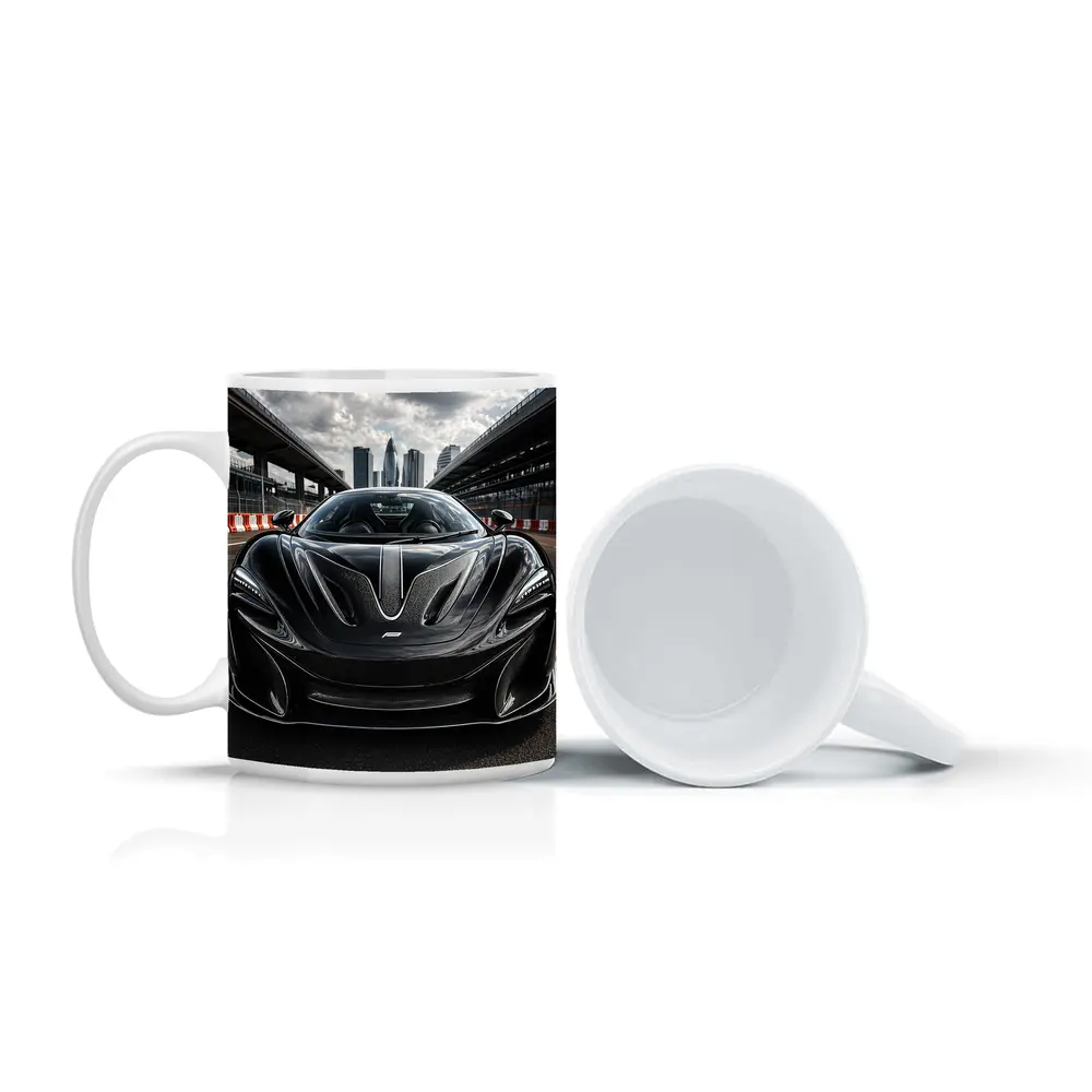 McLaren Black Supercar Racing Track City – Mugs