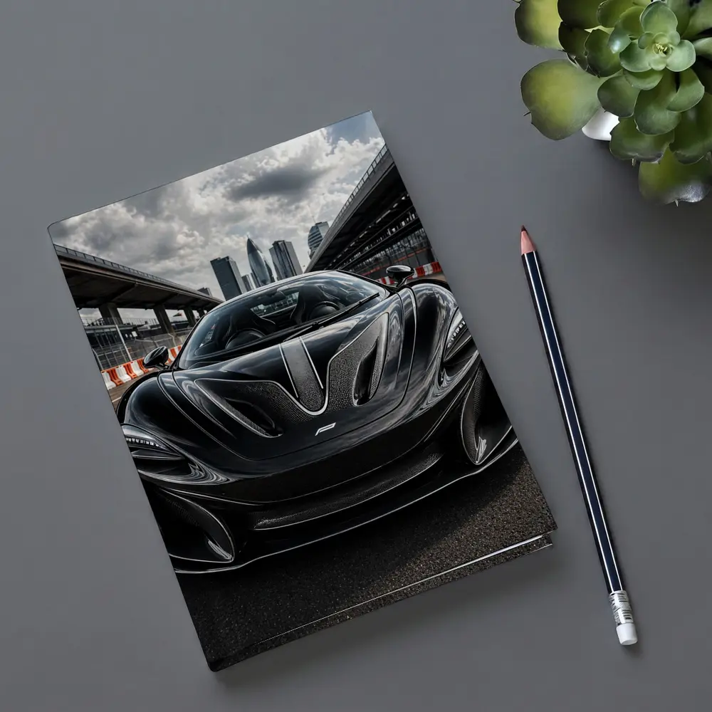McLaren Black Supercar Racing Track City – Notebooks