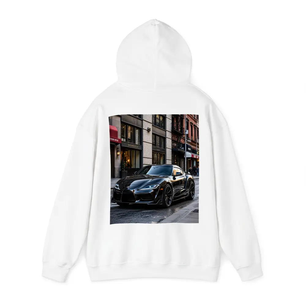Black Toyota GR Supra NYC Street – Hoodies