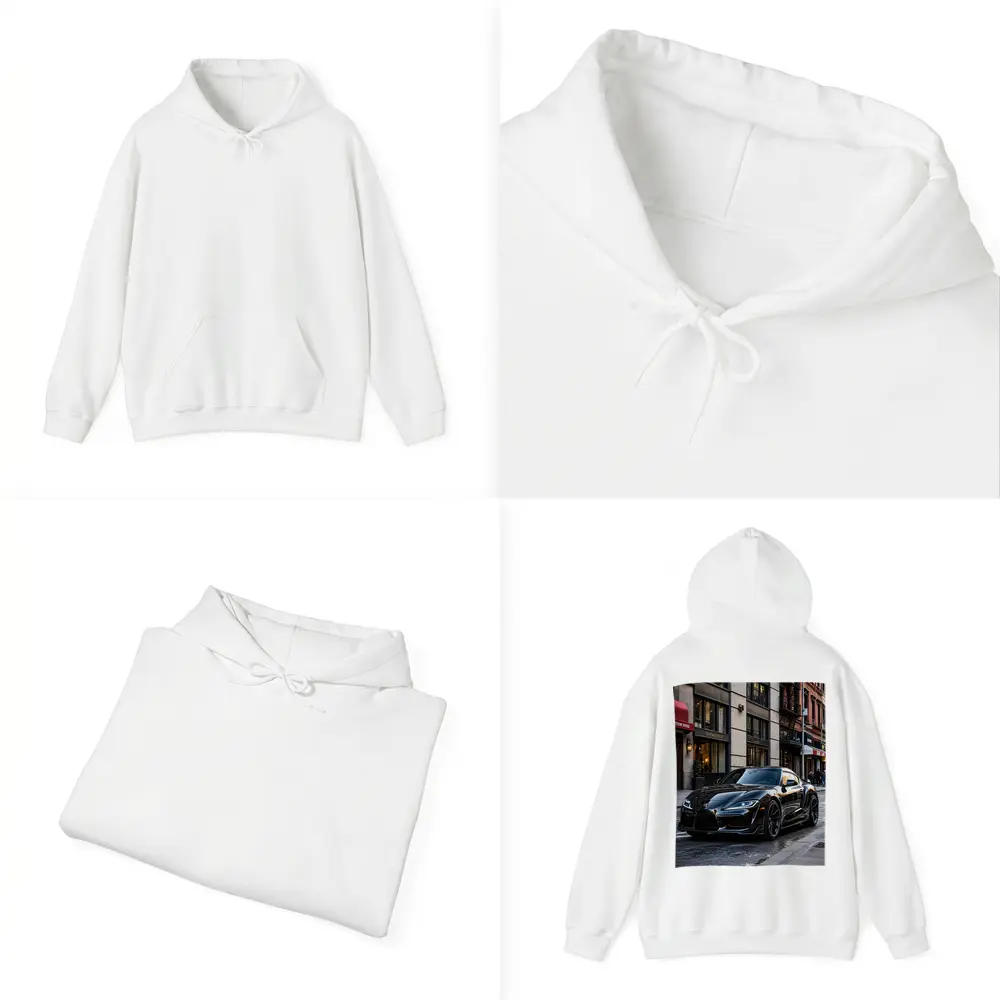 Black Toyota GR Supra NYC Street – Hoodies