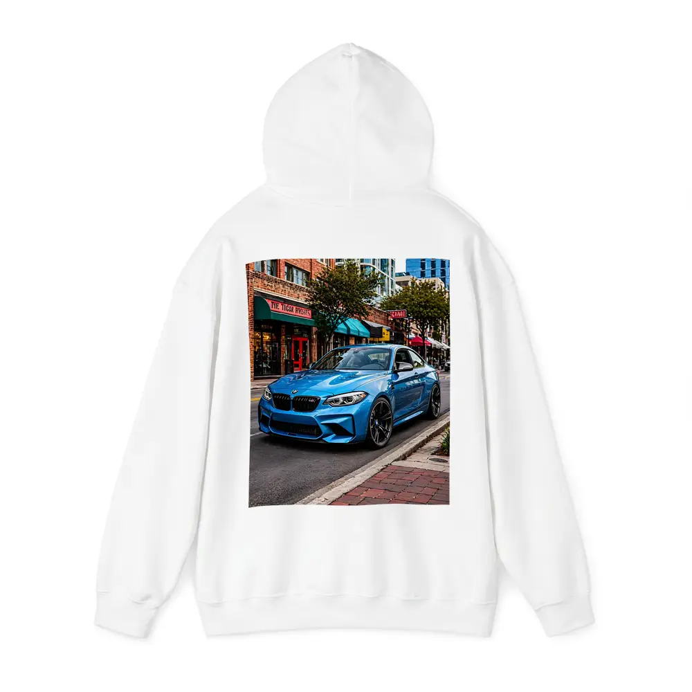 BMW M2 Blue Coupe City Street – Hoodies