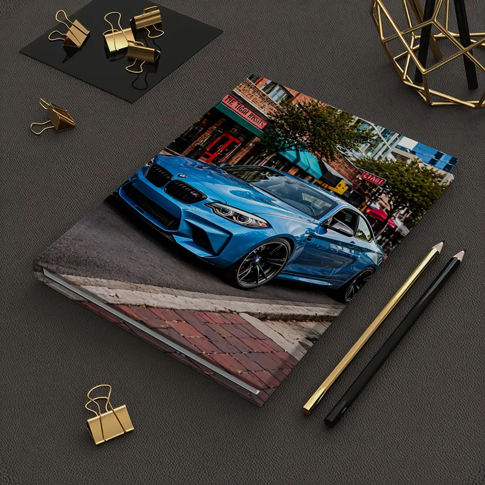 BMW M2 Blue Coupe City Street – Notebooks
