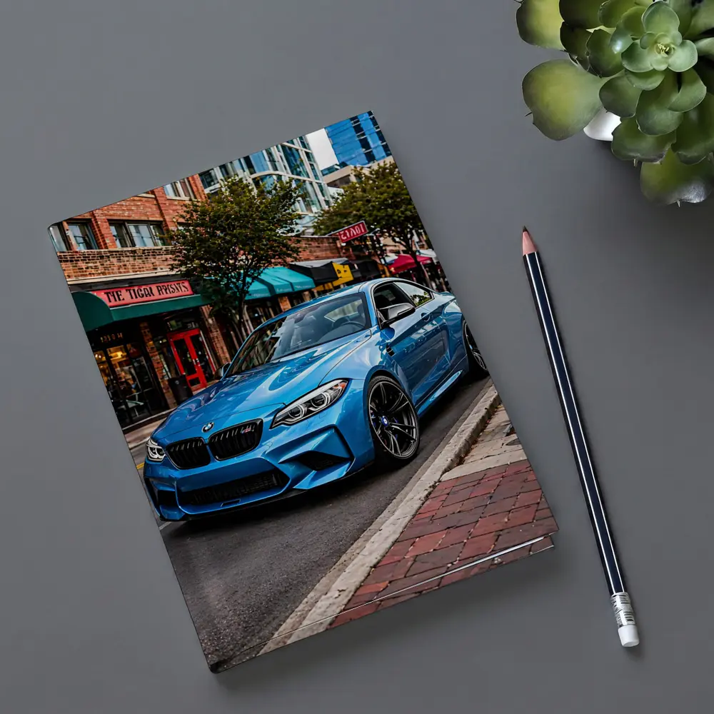 BMW M2 Blue Coupe City Street – Notebooks