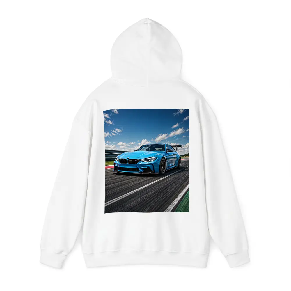 BMW M3 Blue Race Track Speed Art – Hoodies