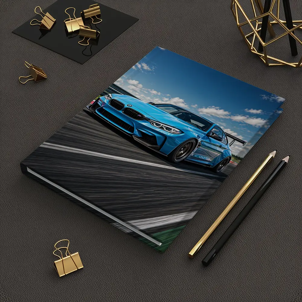 BMW M3 Blue Race Track Speed Art – Notebooks