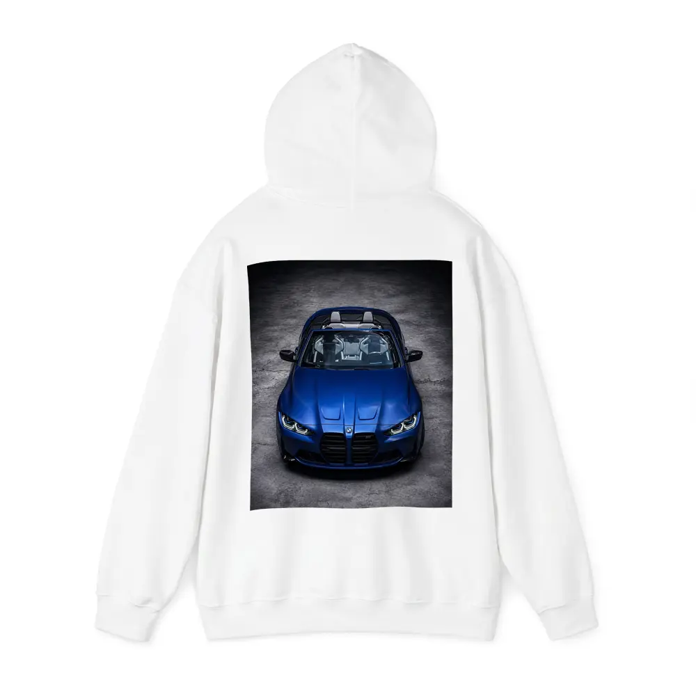 BMW M4 Convertible Blue Studio Shot – Hoodies
