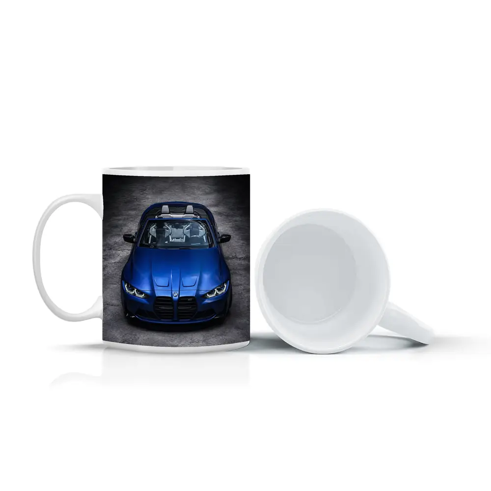 BMW M4 Convertible Blue Studio Shot – Mugs