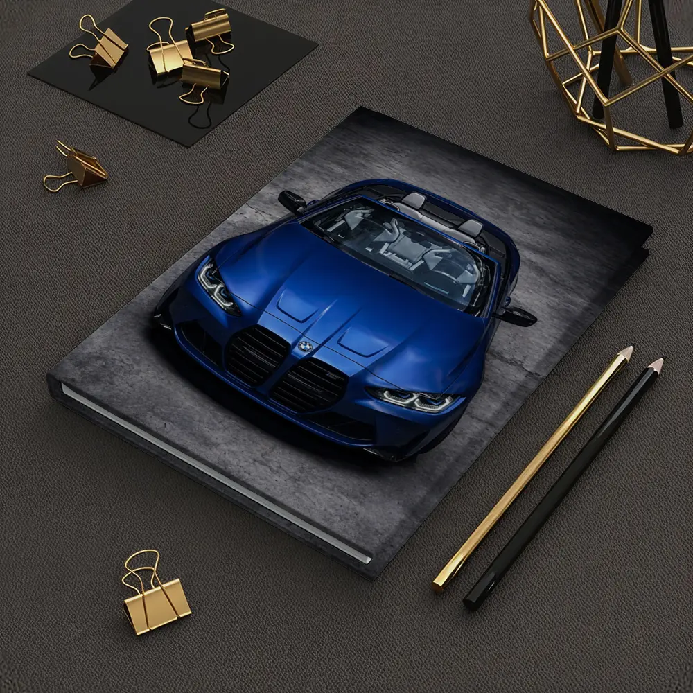 BMW M4 Convertible Blue Studio Shot – Notebooks