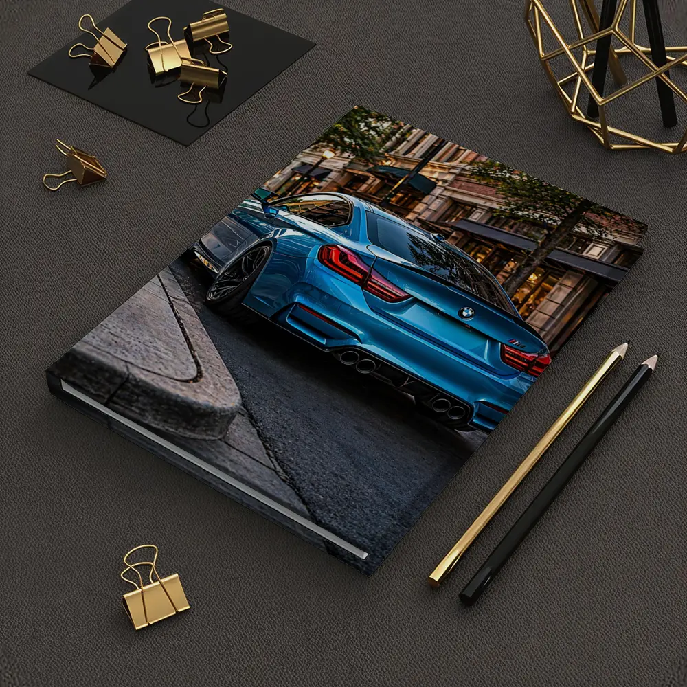 BMW M4 Blue Coupe City Street – Notebooks