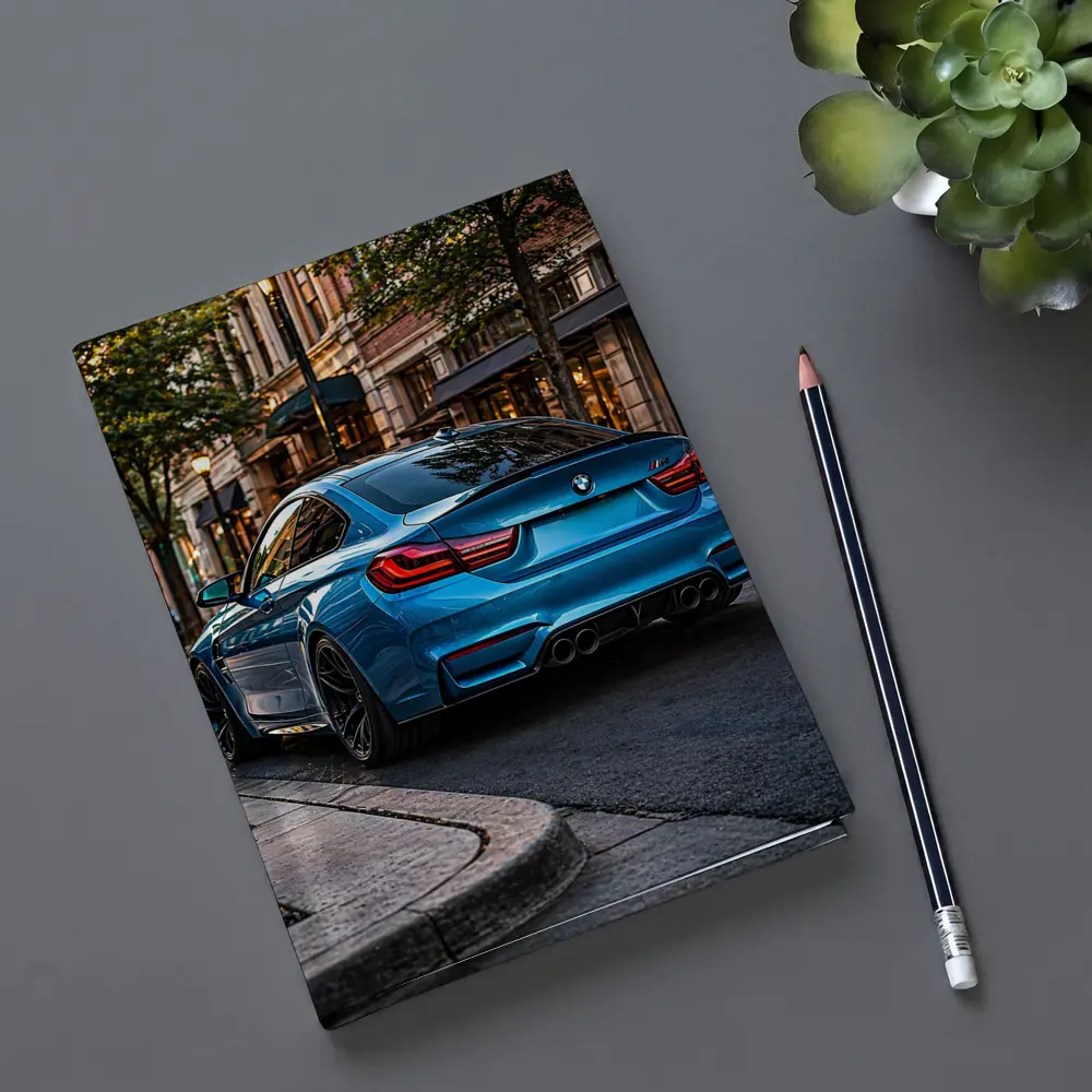BMW M4 Blue Coupe City Street – Notebooks