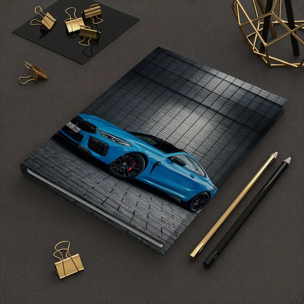 BMW M8 Blue Coupe Urban Wall Background – Notebooks