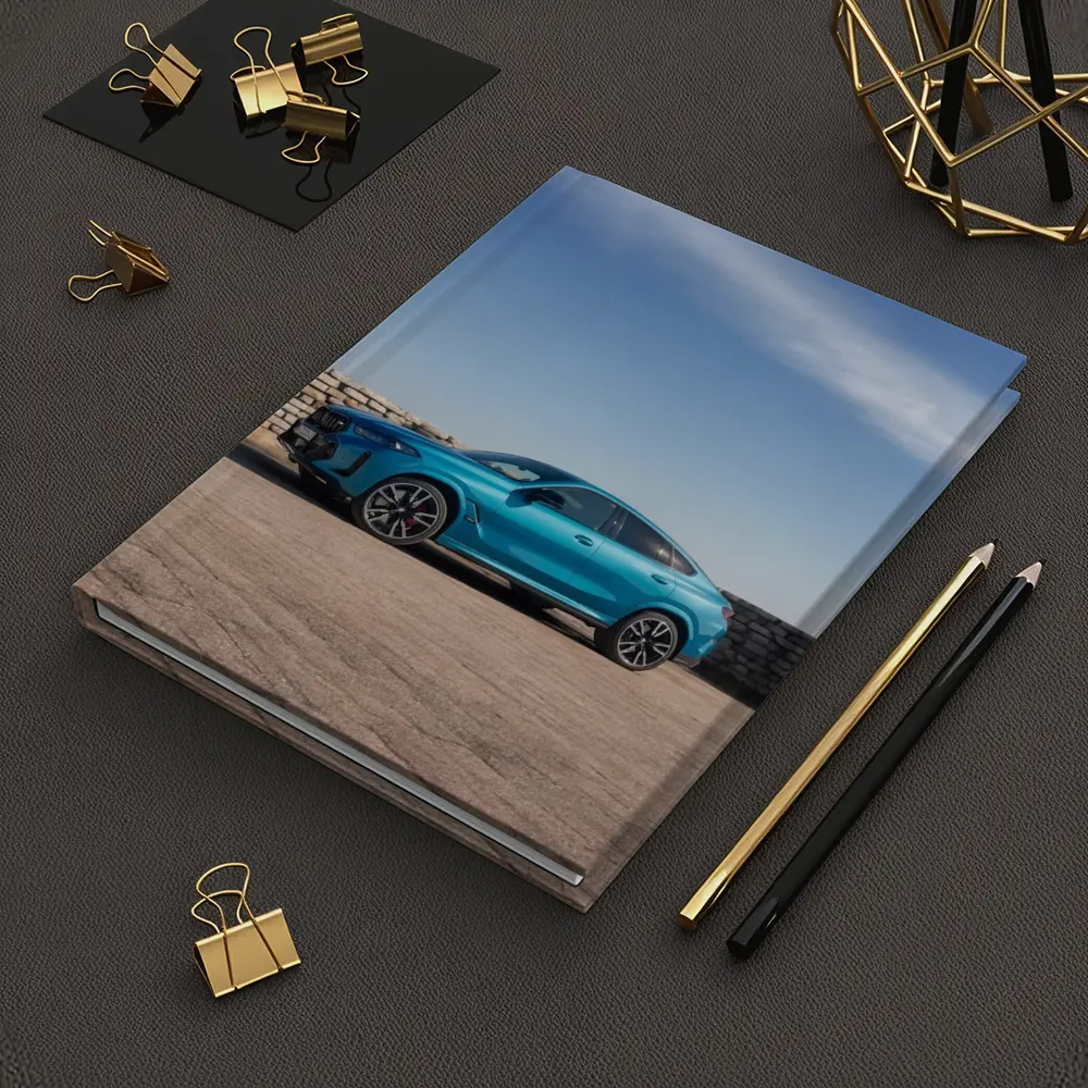 BMW X6 Blue Coupe SUV Outdoor Setting – Notebooks