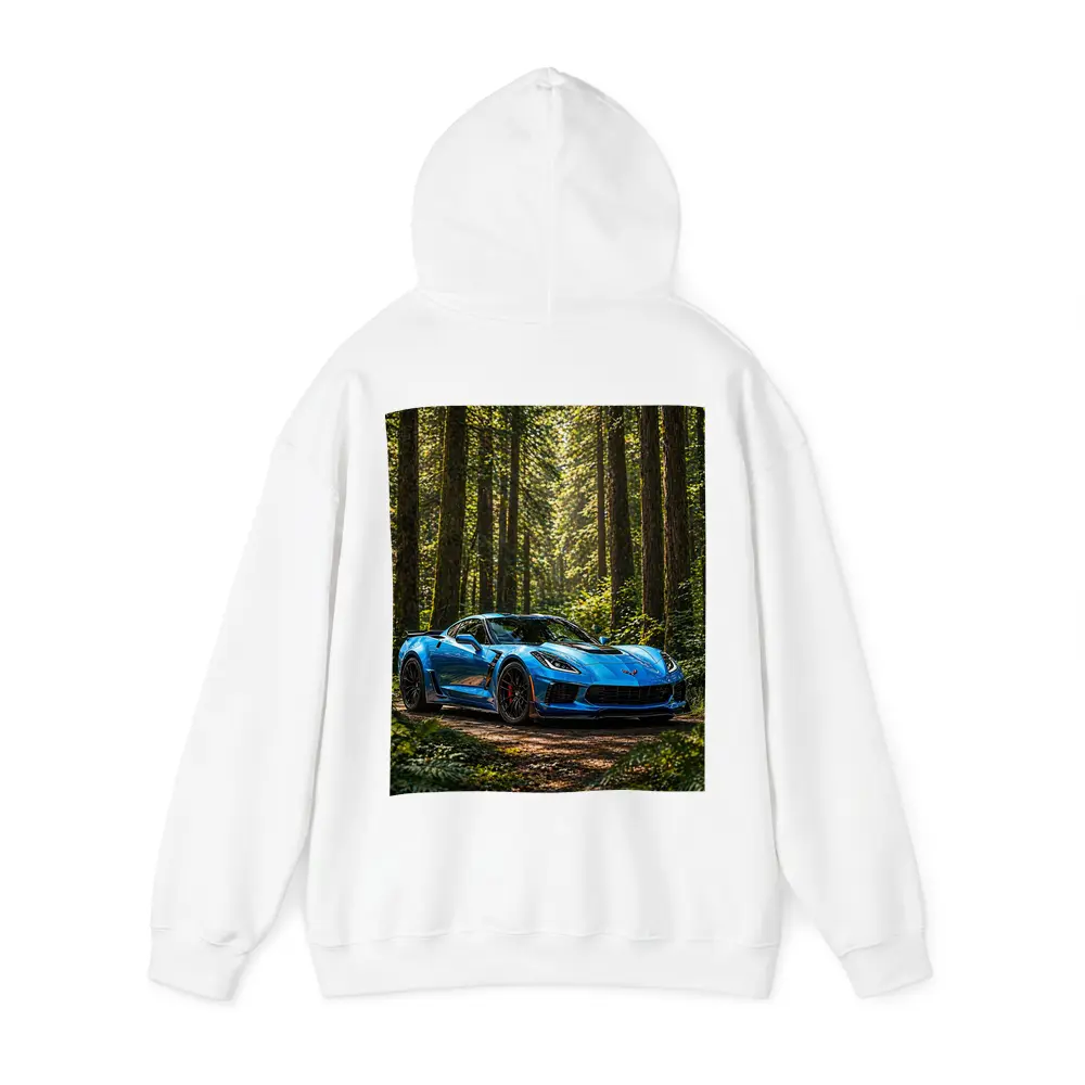 Chevrolet Corvette Z06 Blue Forest Road – Hoodies