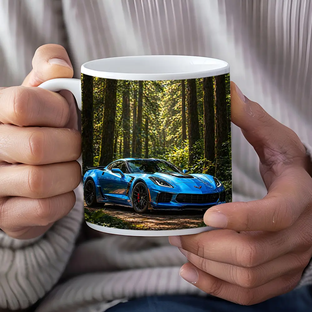 Chevrolet Corvette Z06 Blue Forest Road – Mugs