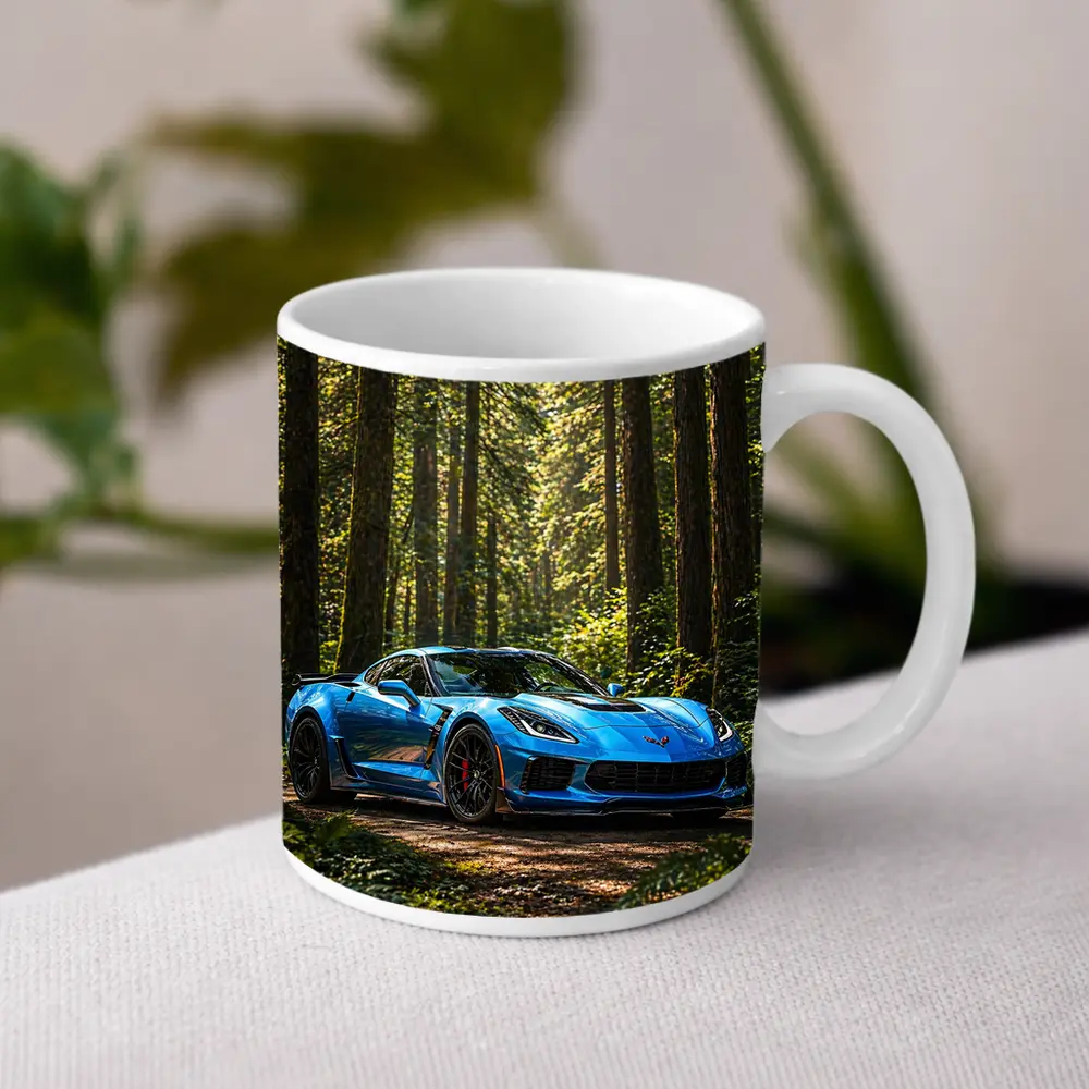 Chevrolet Corvette Z06 Blue Forest Road – Mugs