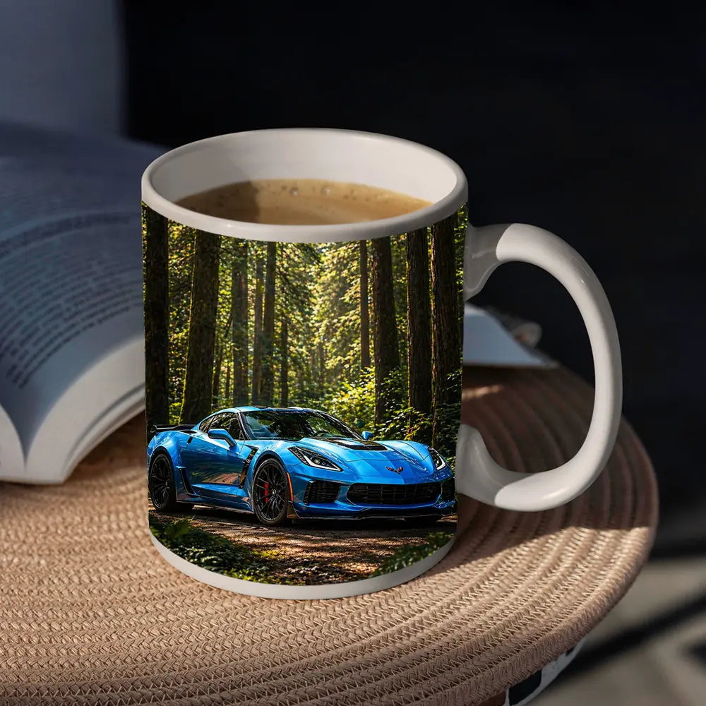Chevrolet Corvette Z06 Blue Forest Road – Mugs
