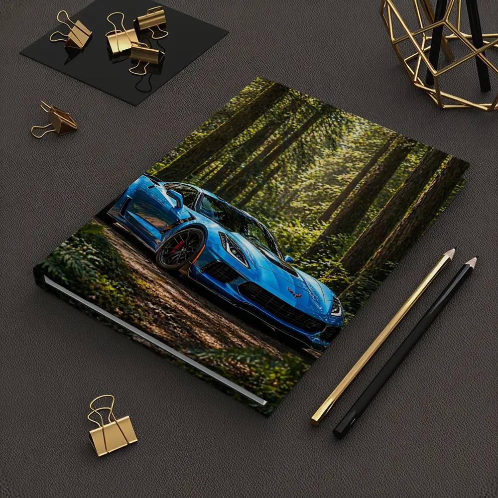 Chevrolet Corvette Z06 Blue Forest Road – Notebooks