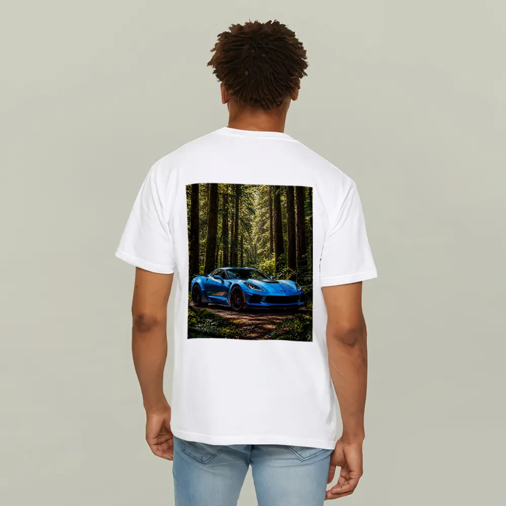 Chevrolet Corvette Z06 Blue Forest Road – T-Shirts