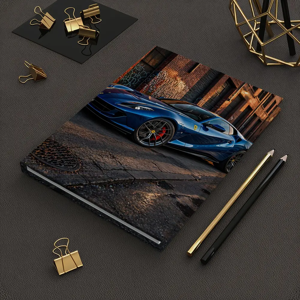 Ferrari 812 Superfast Blue Urban Street – Notebooks