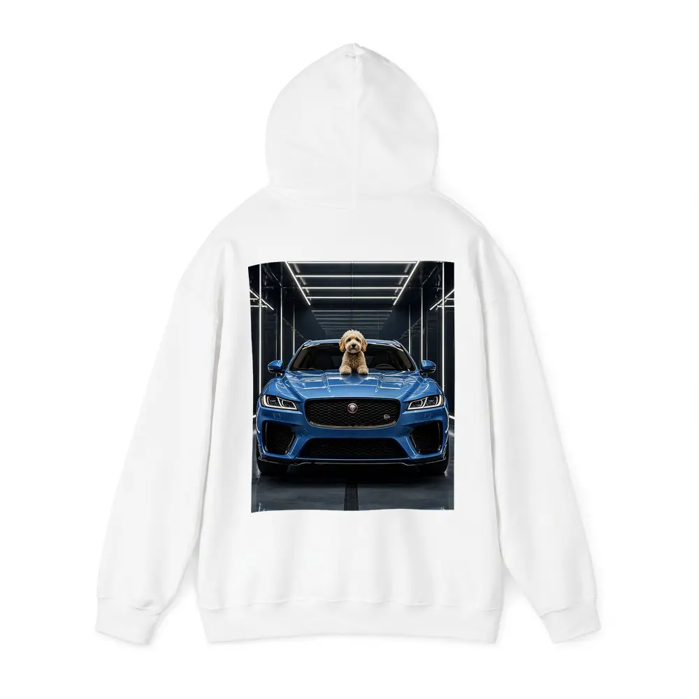 Blue Jaguar F-Pace SVR Dog Garage – Hoodies