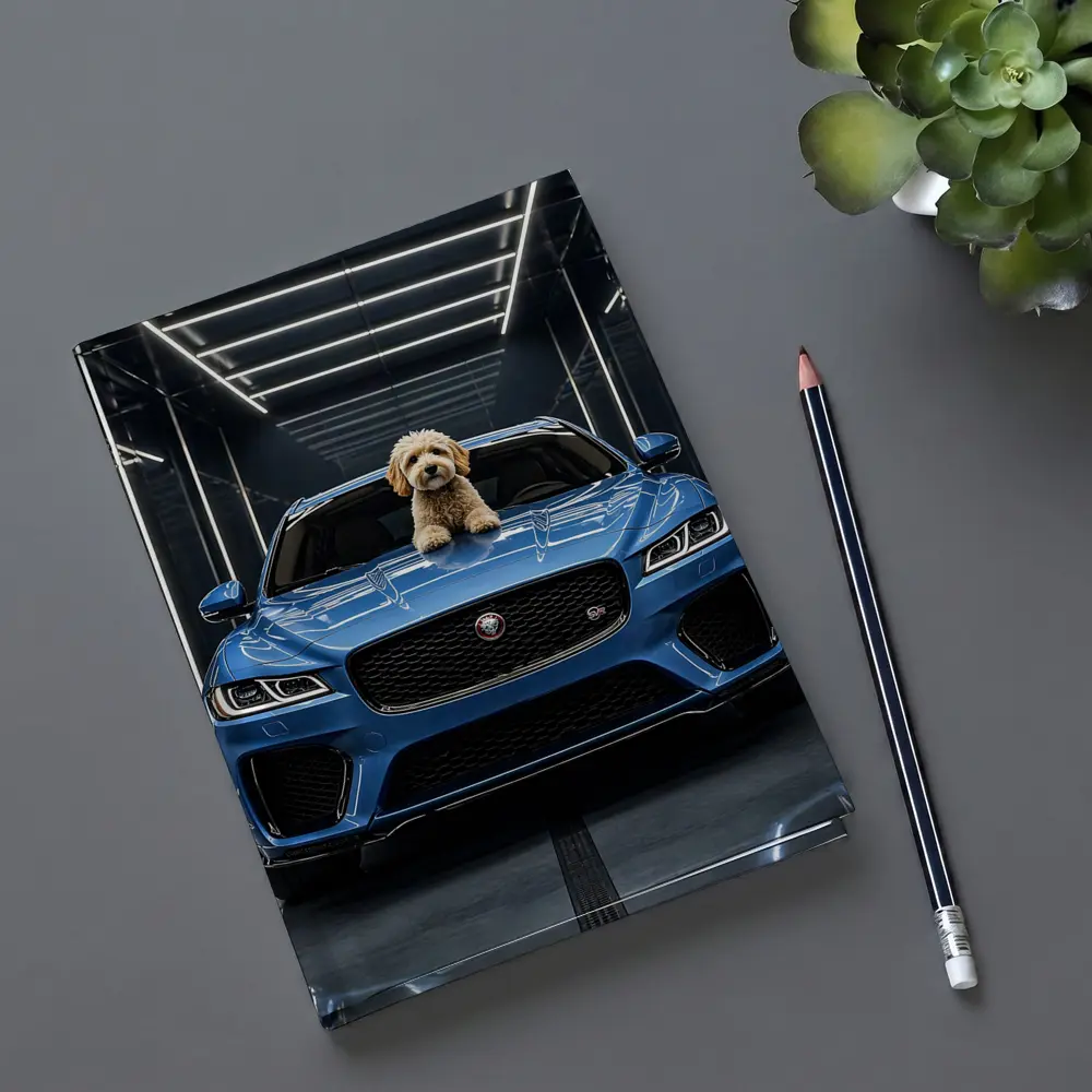 Blue Jaguar F-Pace SVR Dog Garage – Notebooks