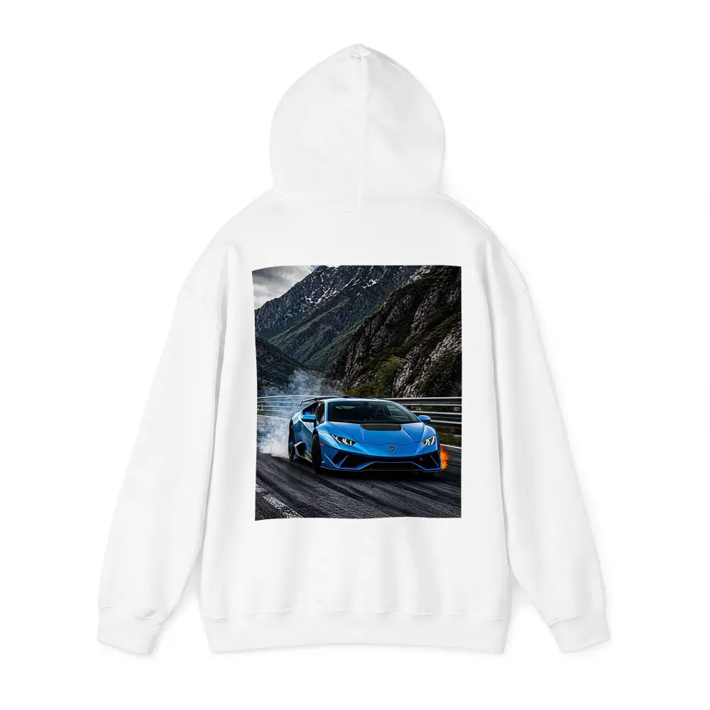 Lamborghini Huracan Blue Mountain Road Drift – Hoodies