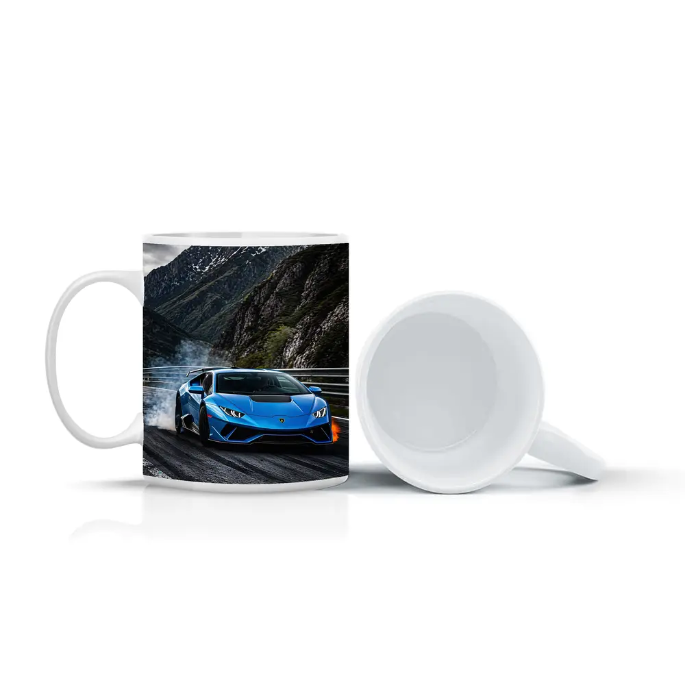 Lamborghini Huracan Blue Mountain Road Drift – Mugs