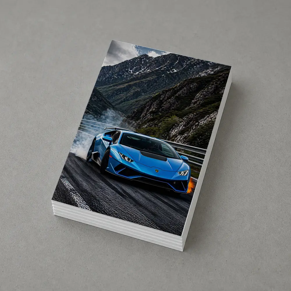 Lamborghini Huracan Blue Mountain Road Drift – Postcards