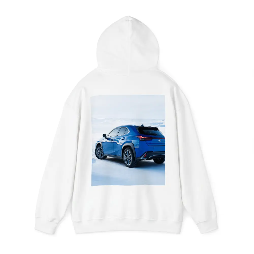 Lexus UX Blue SUV Winter Snow Landscape – Hoodies