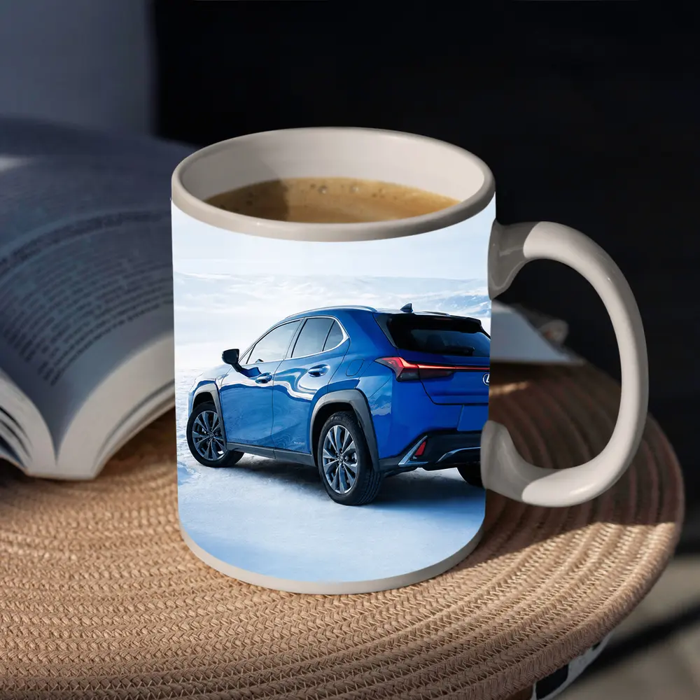 Lexus UX Blue SUV Winter Snow Landscape – Mugs
