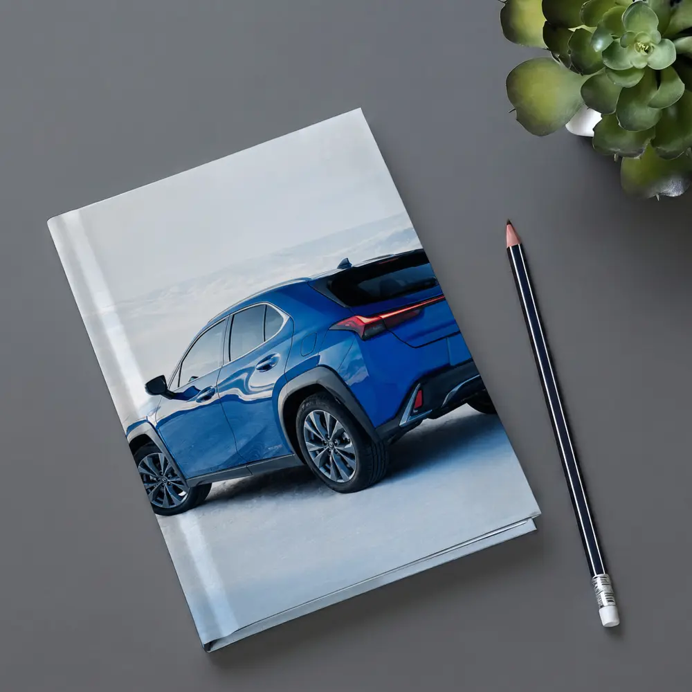 Lexus UX Blue SUV Winter Snow Landscape – Notebooks