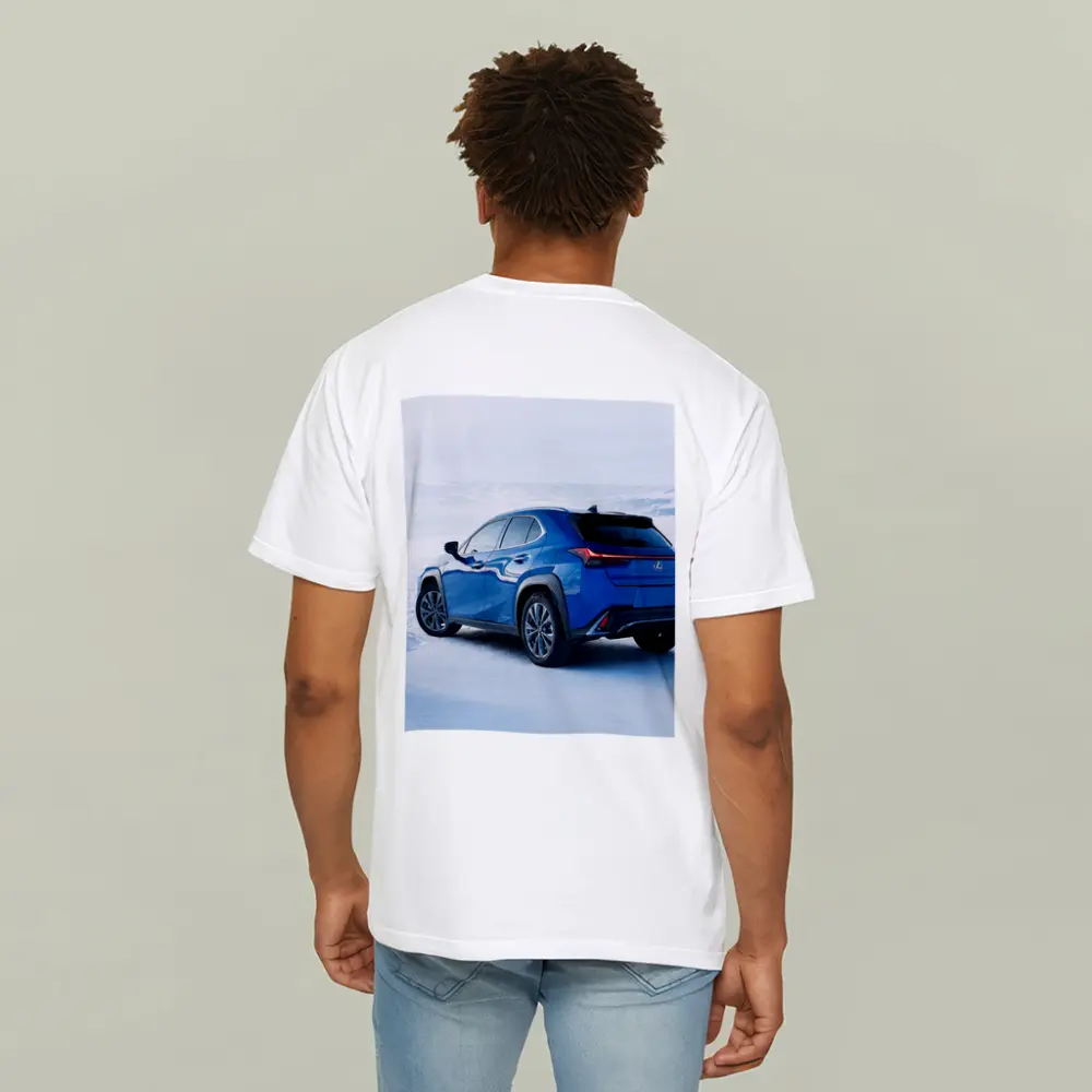 Lexus UX Blue SUV Winter Snow Landscape – T-Shirts