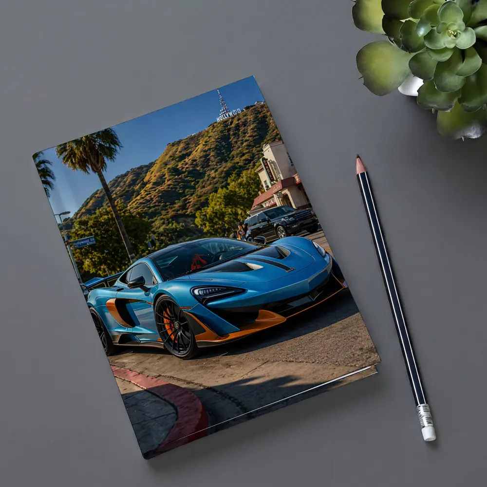 McLaren 600LT Blue Hollywood Hills Los Angeles – Notebooks