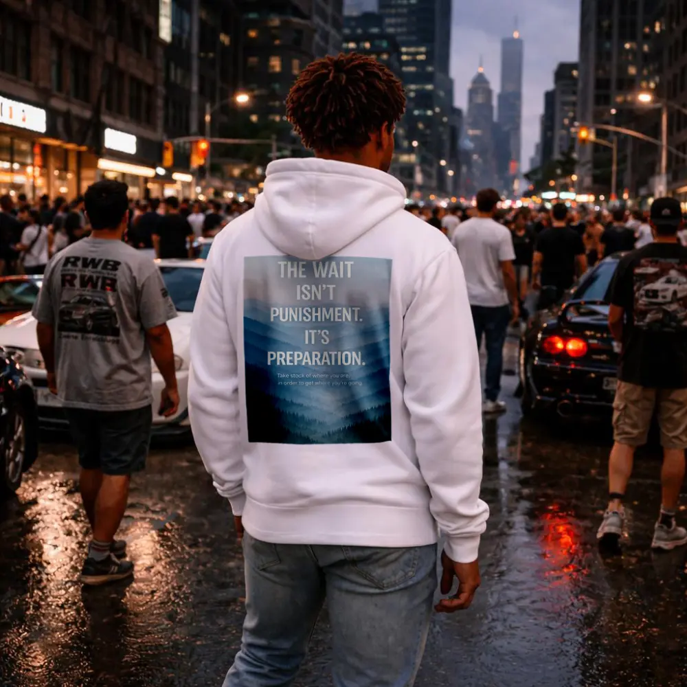 The Wait Is Preparation Misty Mountains Quote – Hoodies
