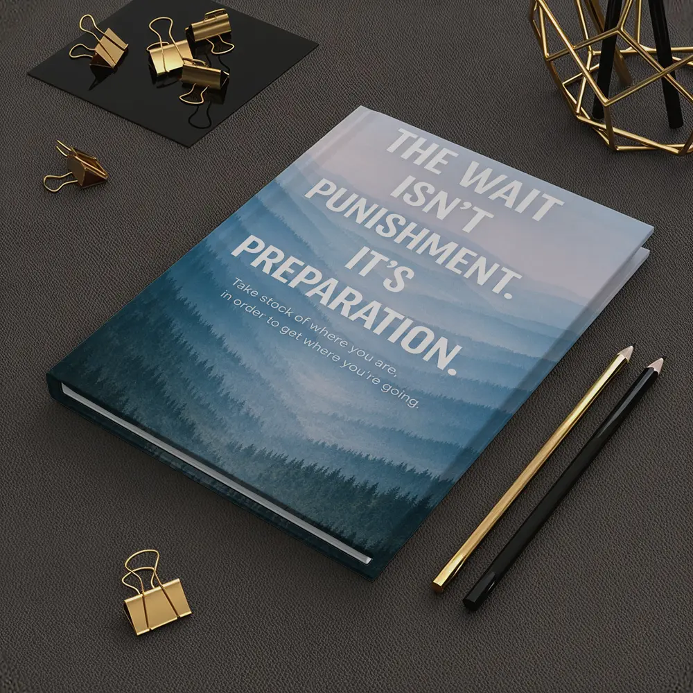The Wait Is Preparation Misty Mountains Quote – Notebooks