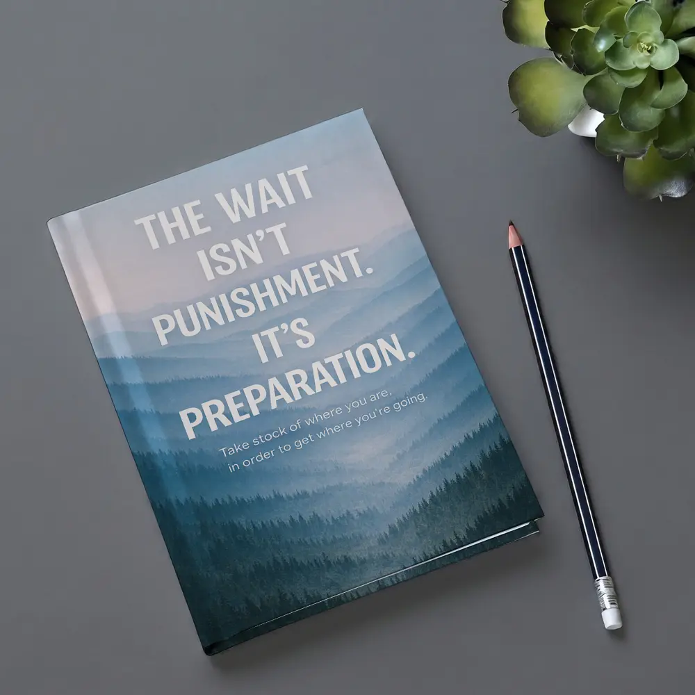 The Wait Is Preparation Misty Mountains Quote – Notebooks