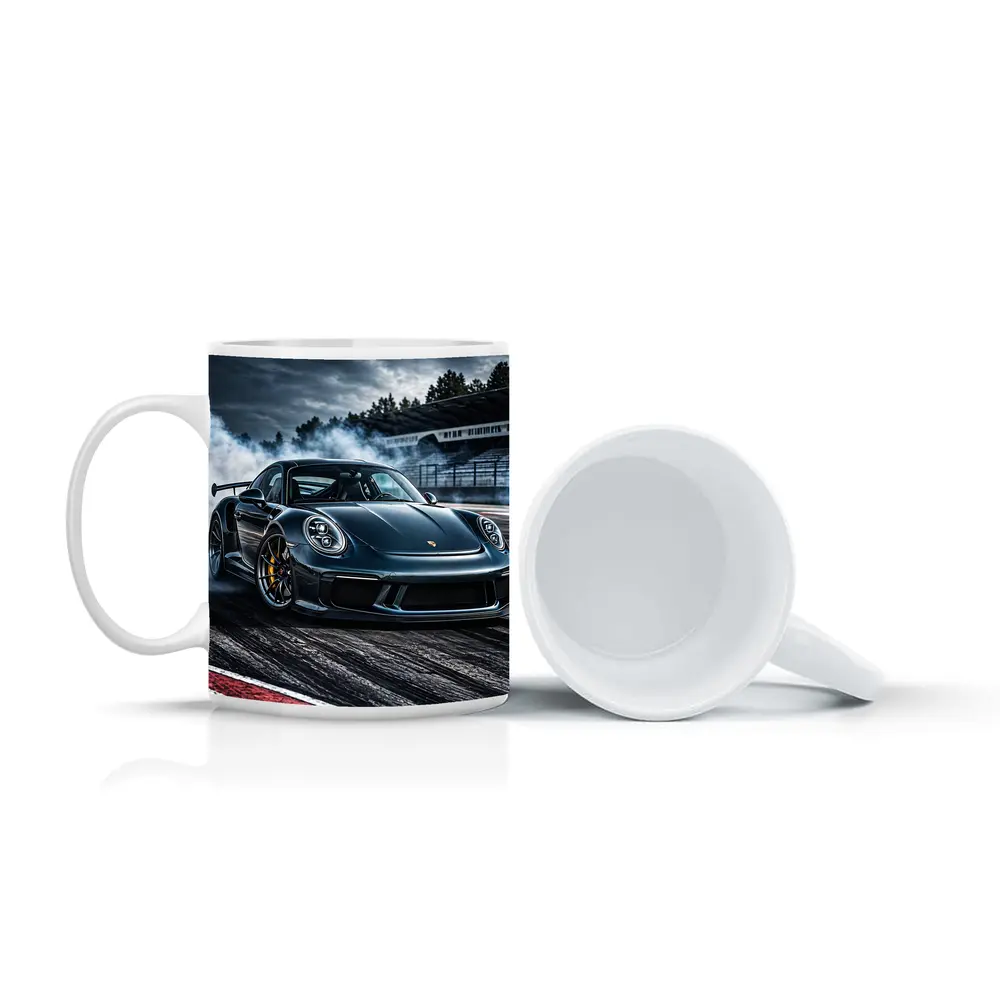 Porsche GT3 RS Drifting On Dark Track – Mugs