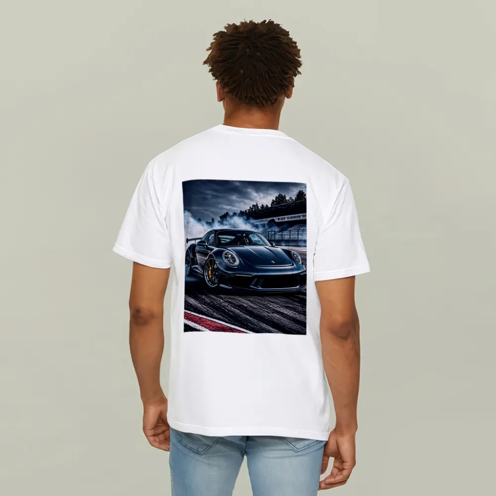 Porsche GT3 RS Drifting On Dark Track – T-Shirts
