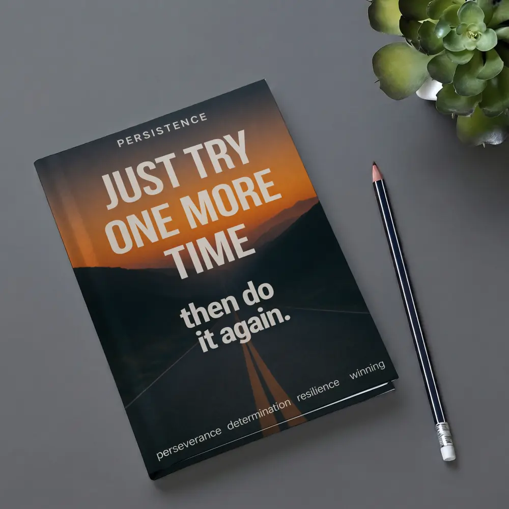 Persistence Just Try One More Time Road – Notebooks