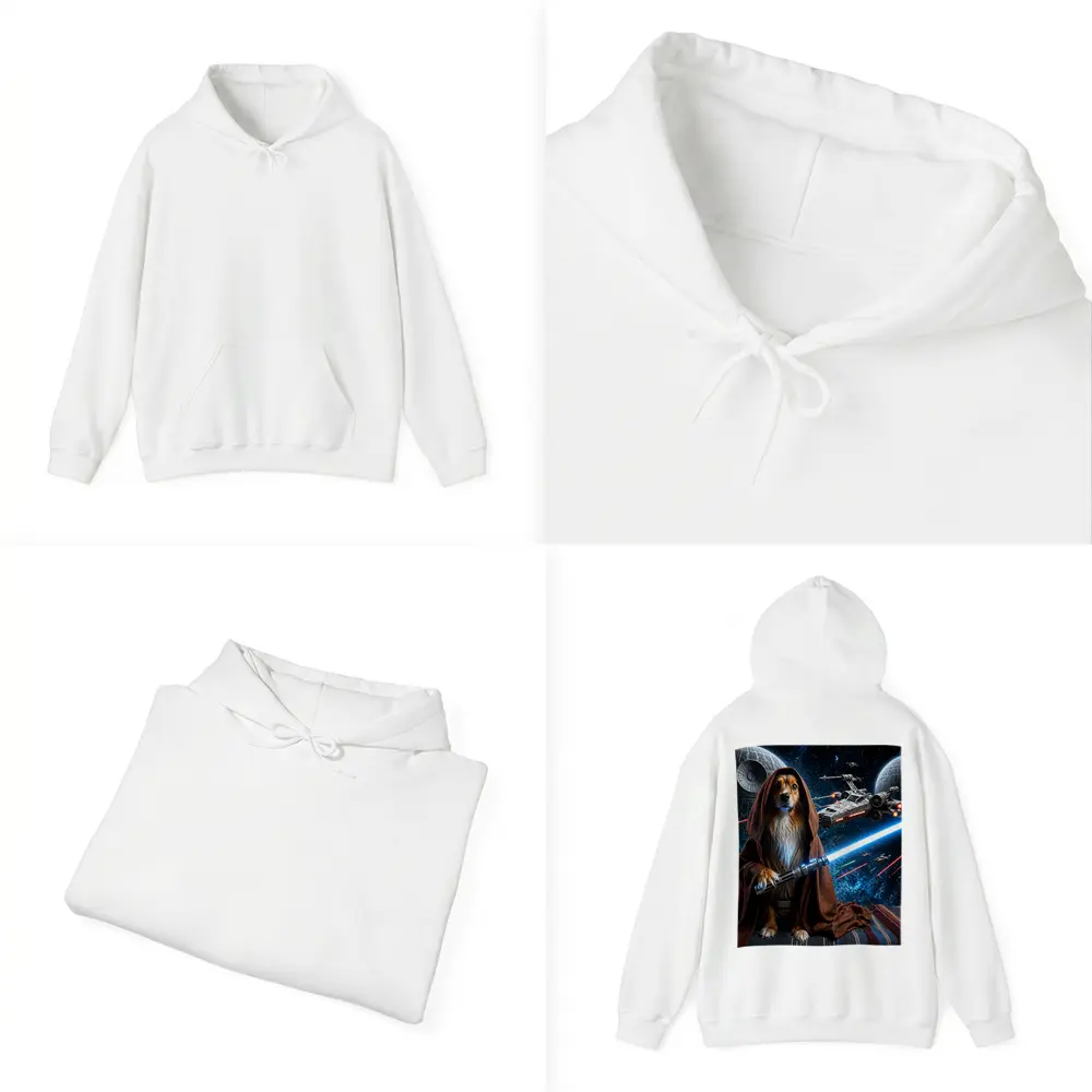 Shetland Sheepdog Jedi Knight Epic Space Battle – Hoodies