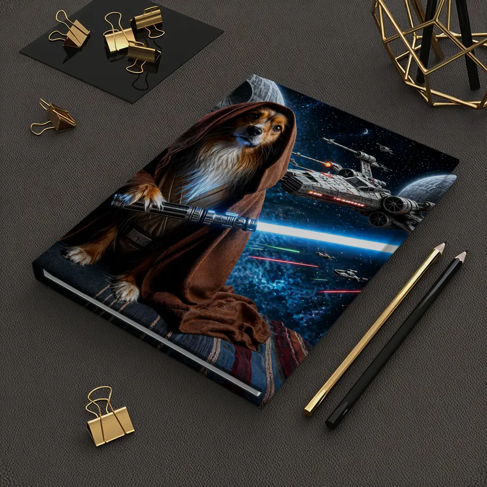 Shetland Sheepdog Jedi Knight Epic Space Battle – Notebooks