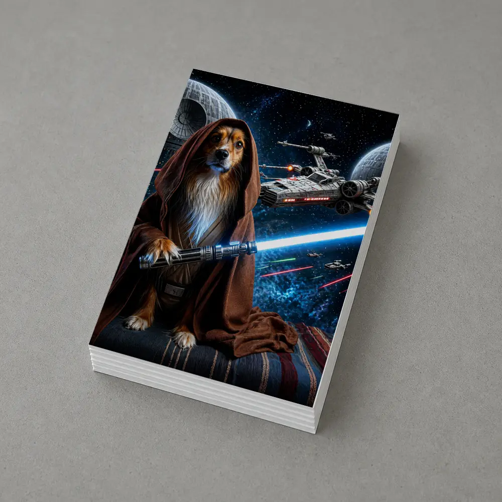 Shetland Sheepdog Jedi Knight Epic Space Battle – Postcards