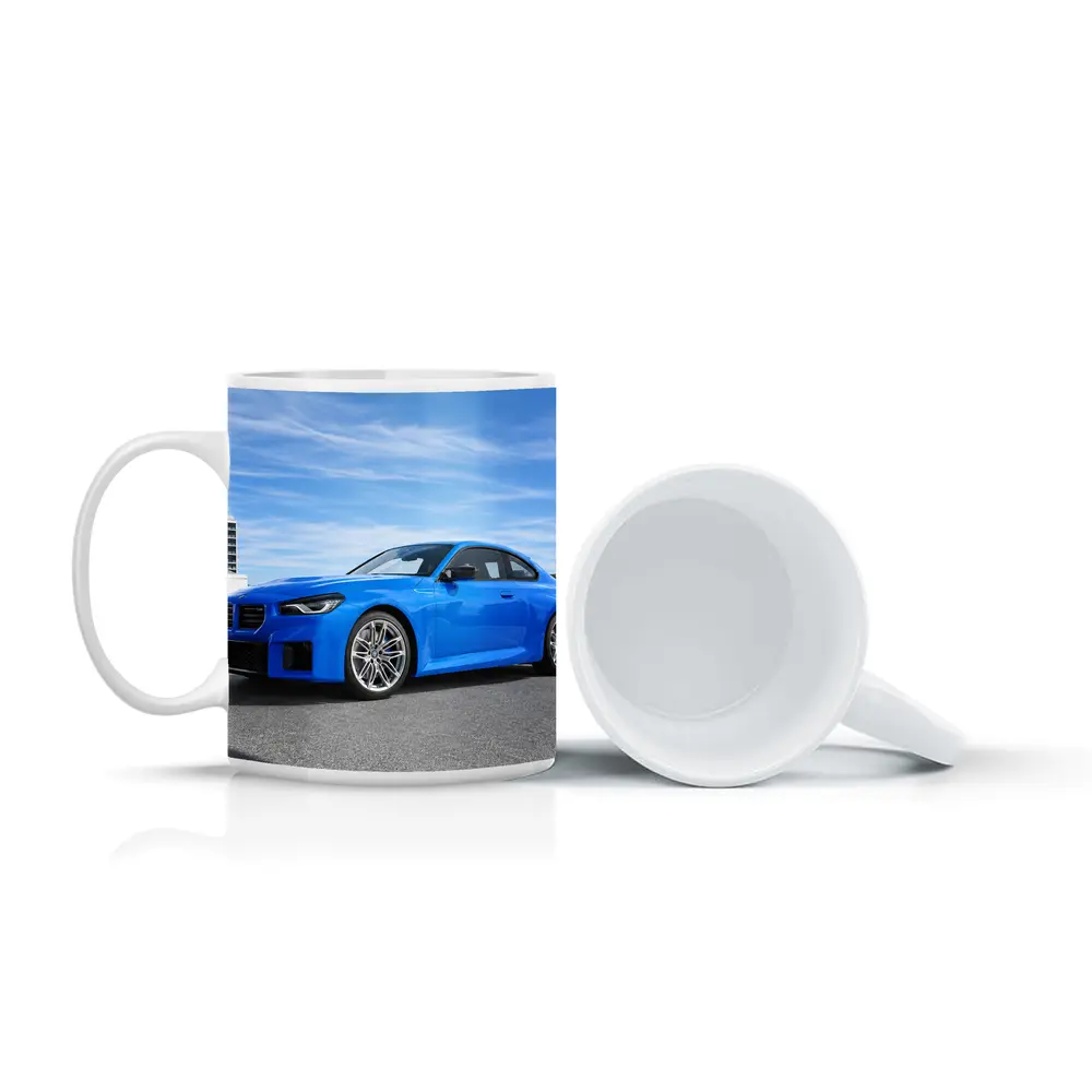BMW M2 Coupe Blue Sunny Day Setting – Mugs