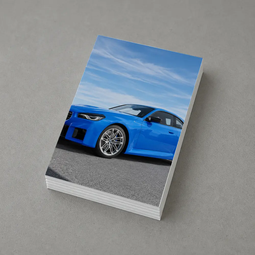 BMW M2 Coupe Blue Sunny Day Setting – Postcards