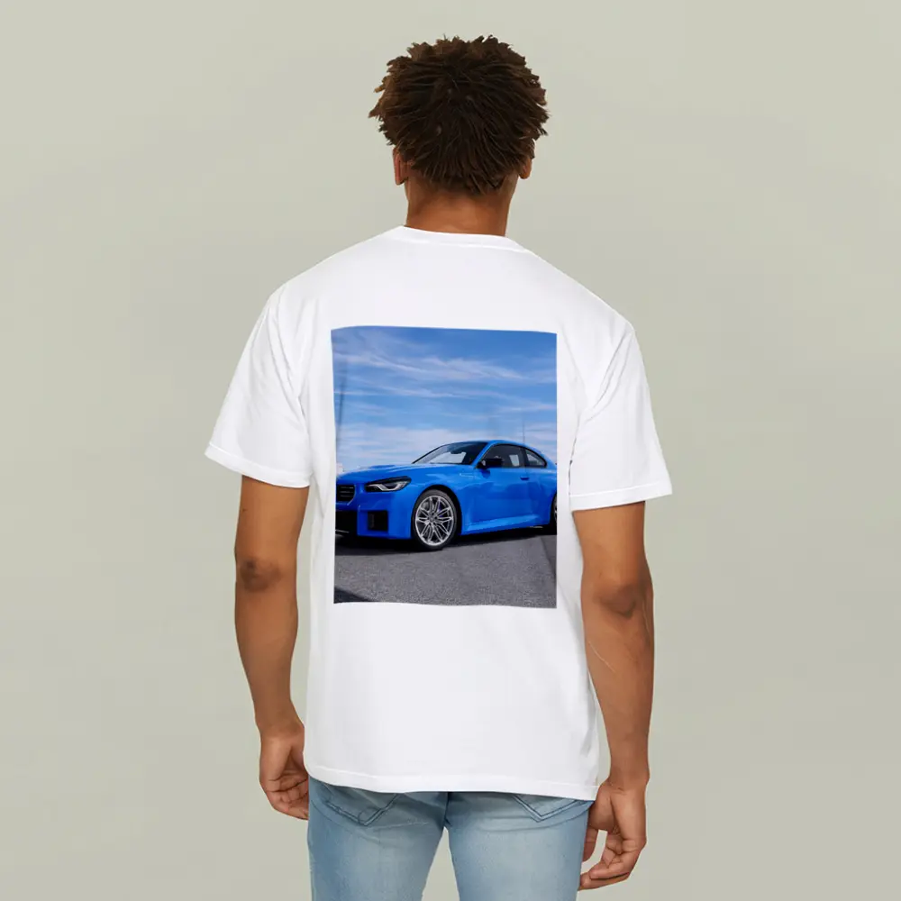 BMW M2 Coupe Blue Sunny Day Setting – T-Shirts