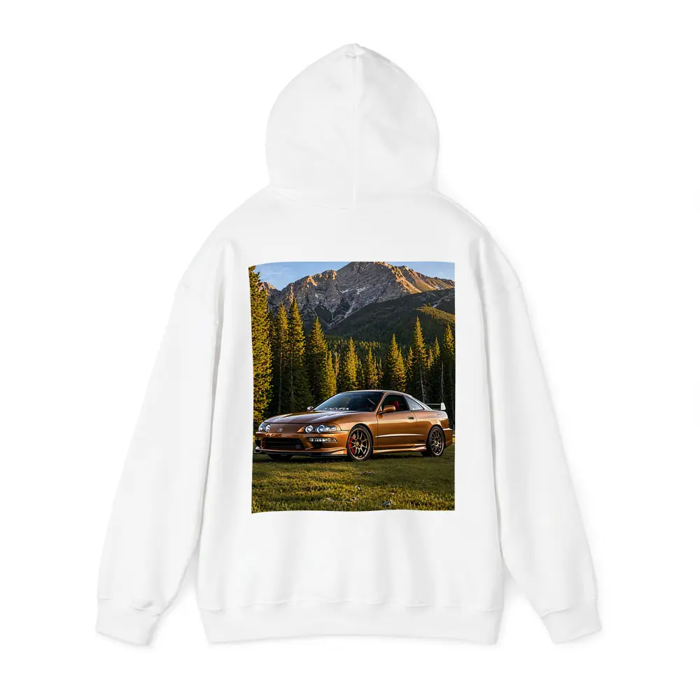 Acura Integra Gold Mountain Forest Setting – Hoodies