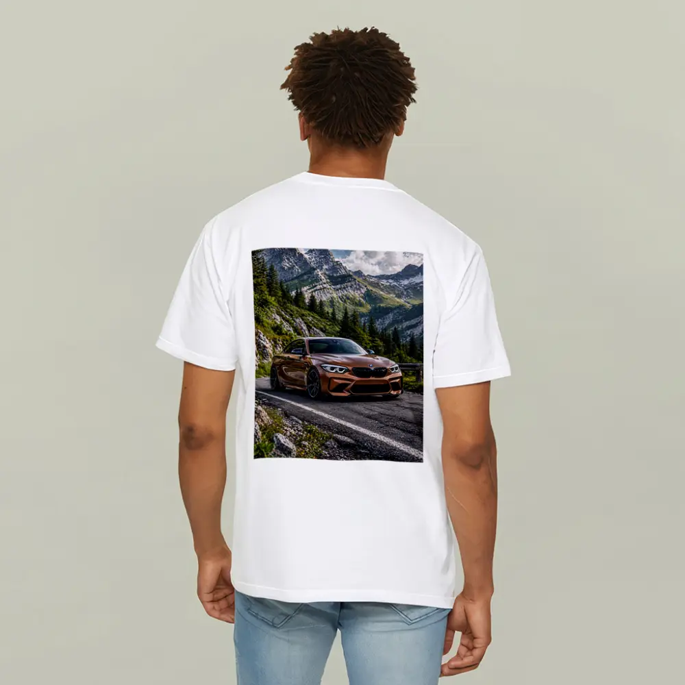 BMW M2 Bronze Coupe Mountain Road – T-Shirts