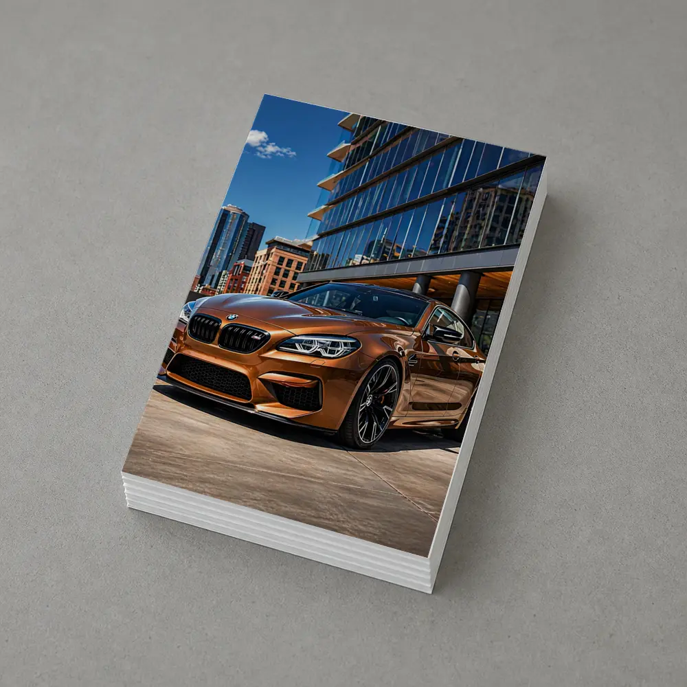 BMW M6 Bronze Coupe Urban City Setting – Postcards